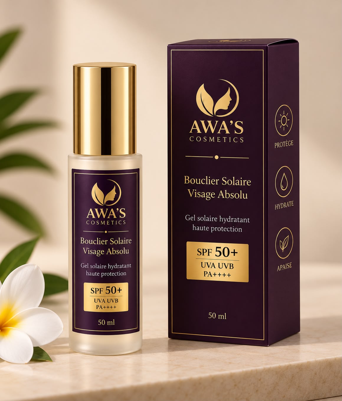 BOUCLIER SOLAIRE VISAGE ABSOLU - Halima Gadji