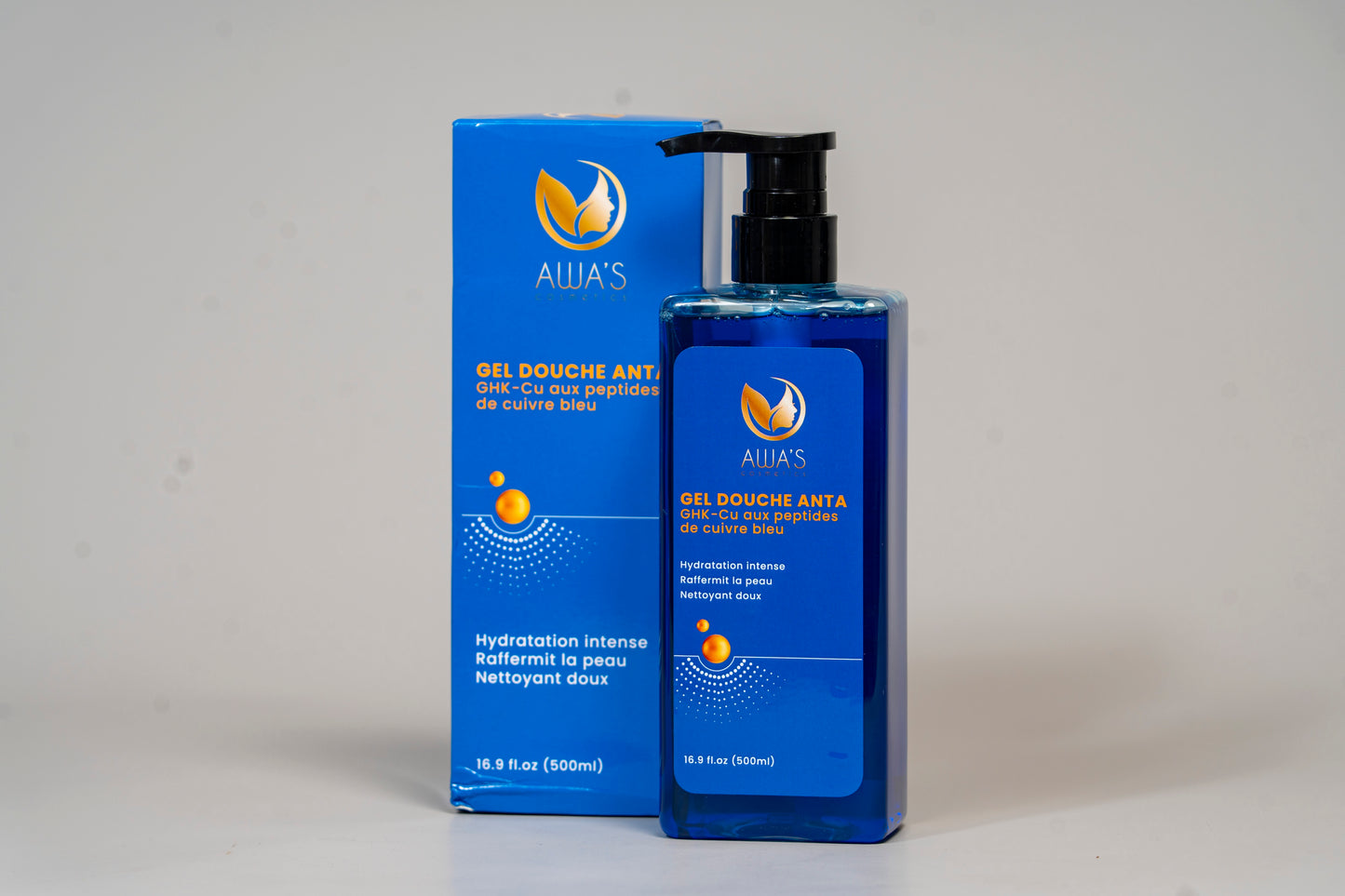 Gel de douche Anta GHK-CU aux peptides de cuivre bleu